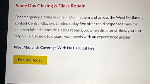 CENTRAL GLAZIERS LIMITED