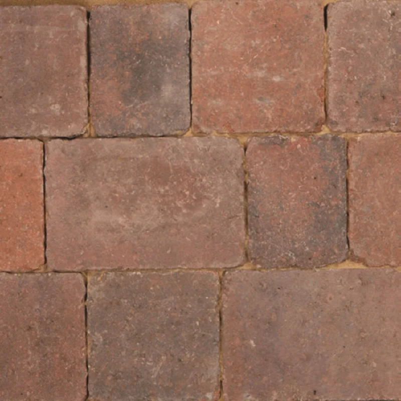 Bradstone Woburn Rumbled Concrete Block Paving Brindle 100x134x50mm
