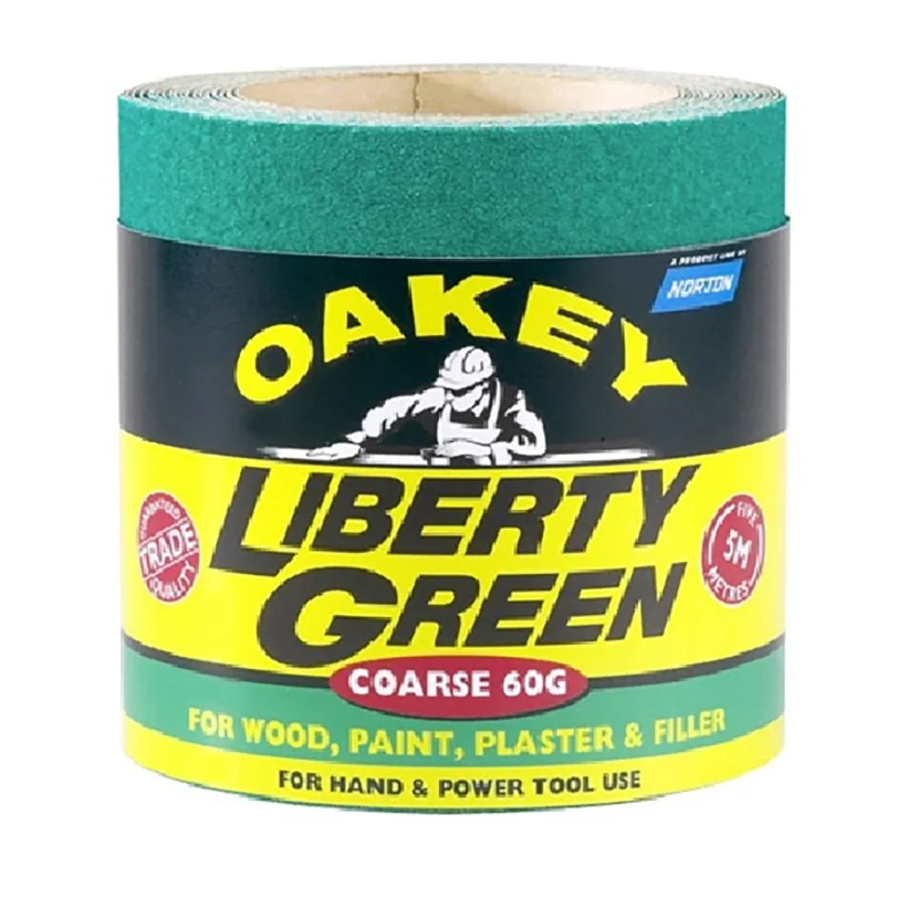 Oakey Liberty Green Roll P60 115mm x 5m