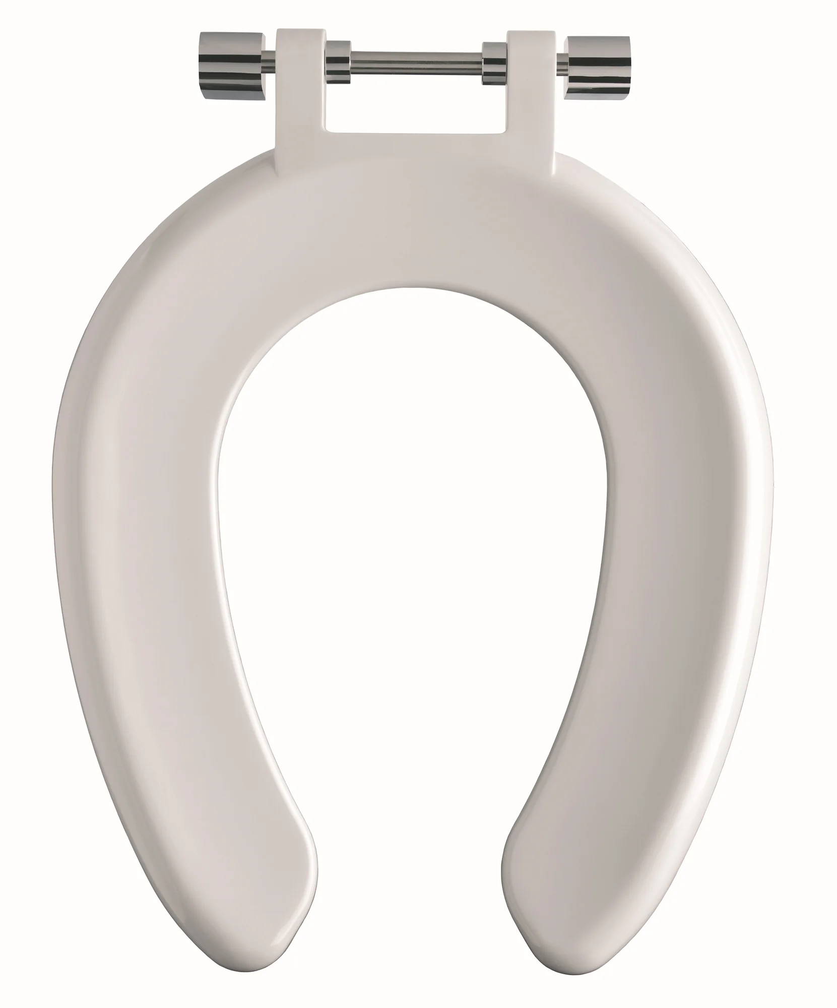 Twyford Open Toilet Seat Front Ring Top Fix Stainless Steel SA1304WH