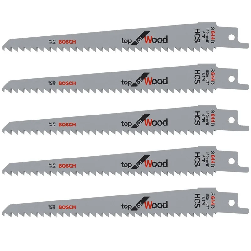 Bosch Topwood Unishank Saw Blades Pack 5 (2608650673)