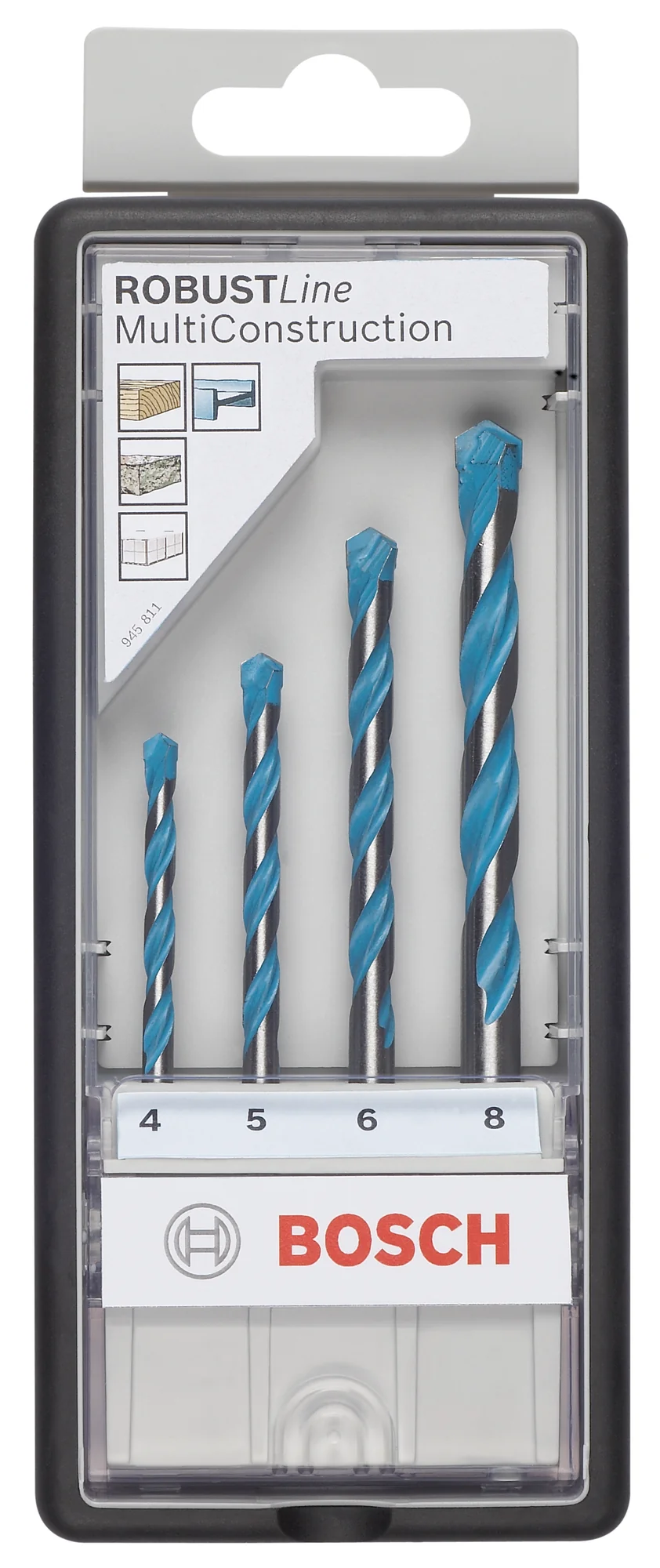 Bosch Robustline 4-PIECE Drill Bit Set 2607010522