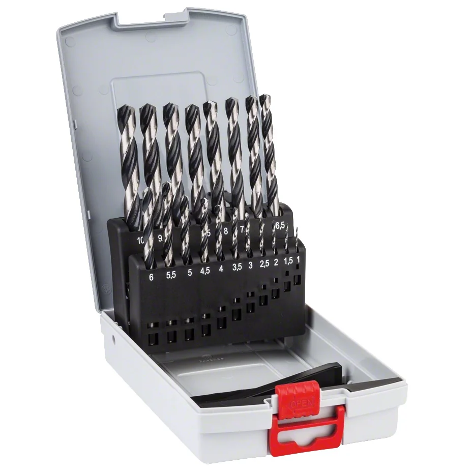 Bosch 1-10 mm 19-PIECE Probox Metal Drill Bit Set HSS-pointteq 2608577351