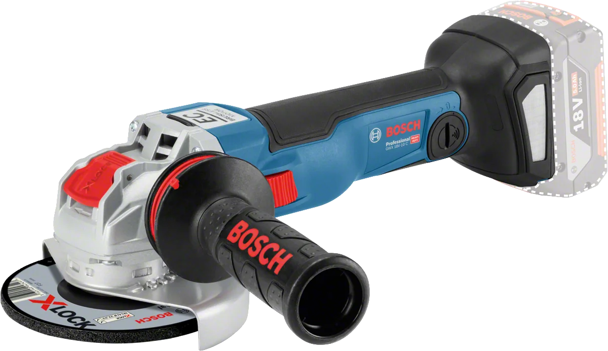 Bosch Gwx 18 V-10 C 125mm BARE, L-BOXX Brushless [CLICK & GO] 18 V