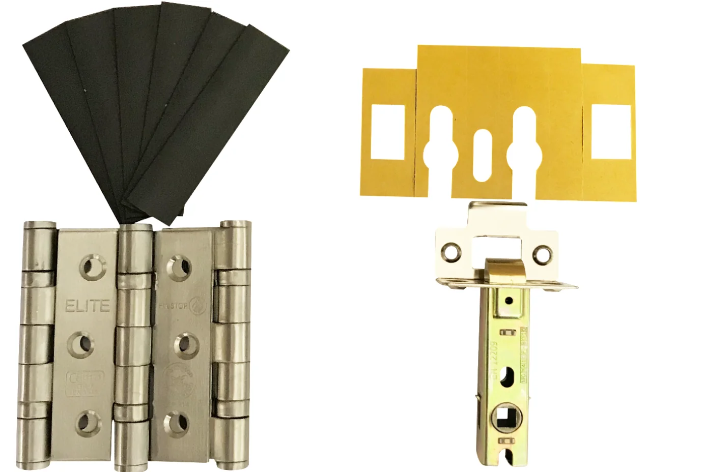 4FIREDOORS Fire Door Grade 7 Hinge & Latch Pack Stainless Steel