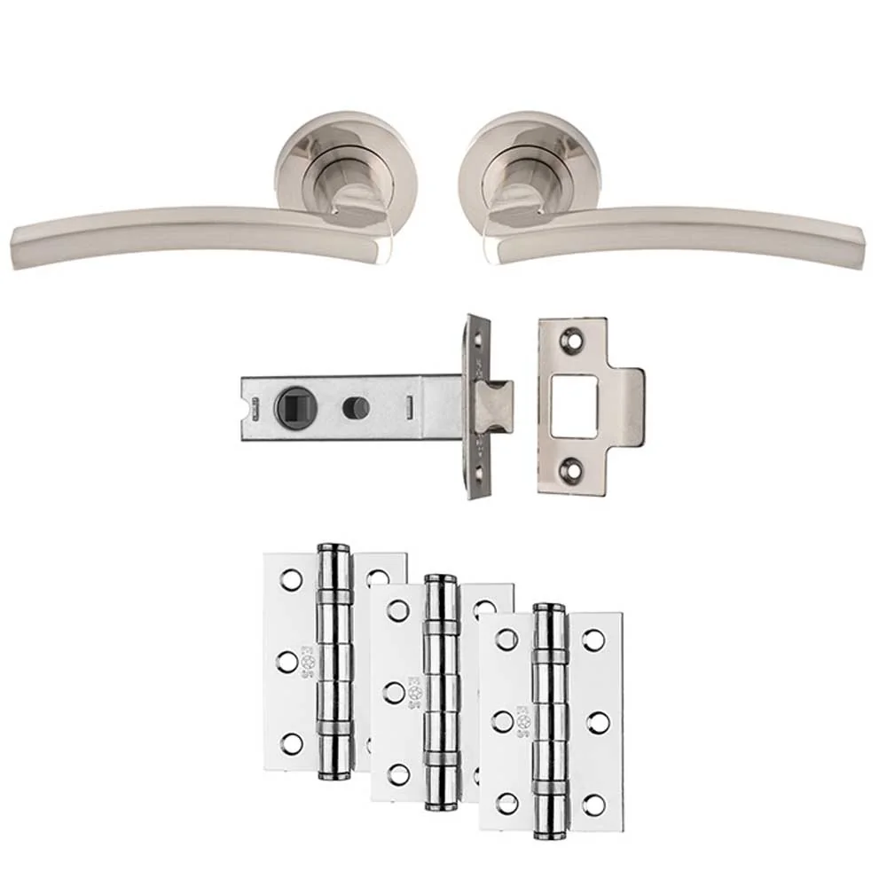 Carlisle Brass Tavira Latch Pack - Ultimate Door Pack - Satin Chrome
