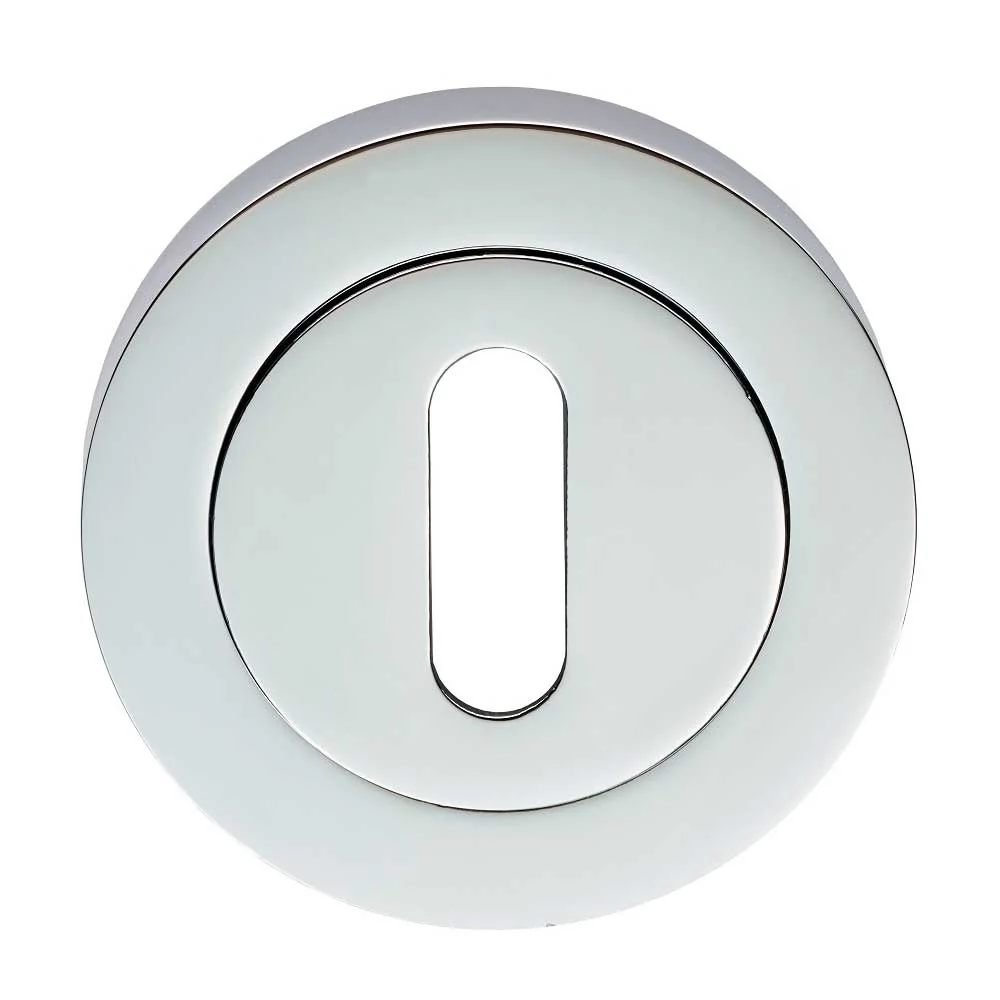 Carlisle Brass Escutcheon Lock Profile On Concealed Fix Round Rose Polished Chrome