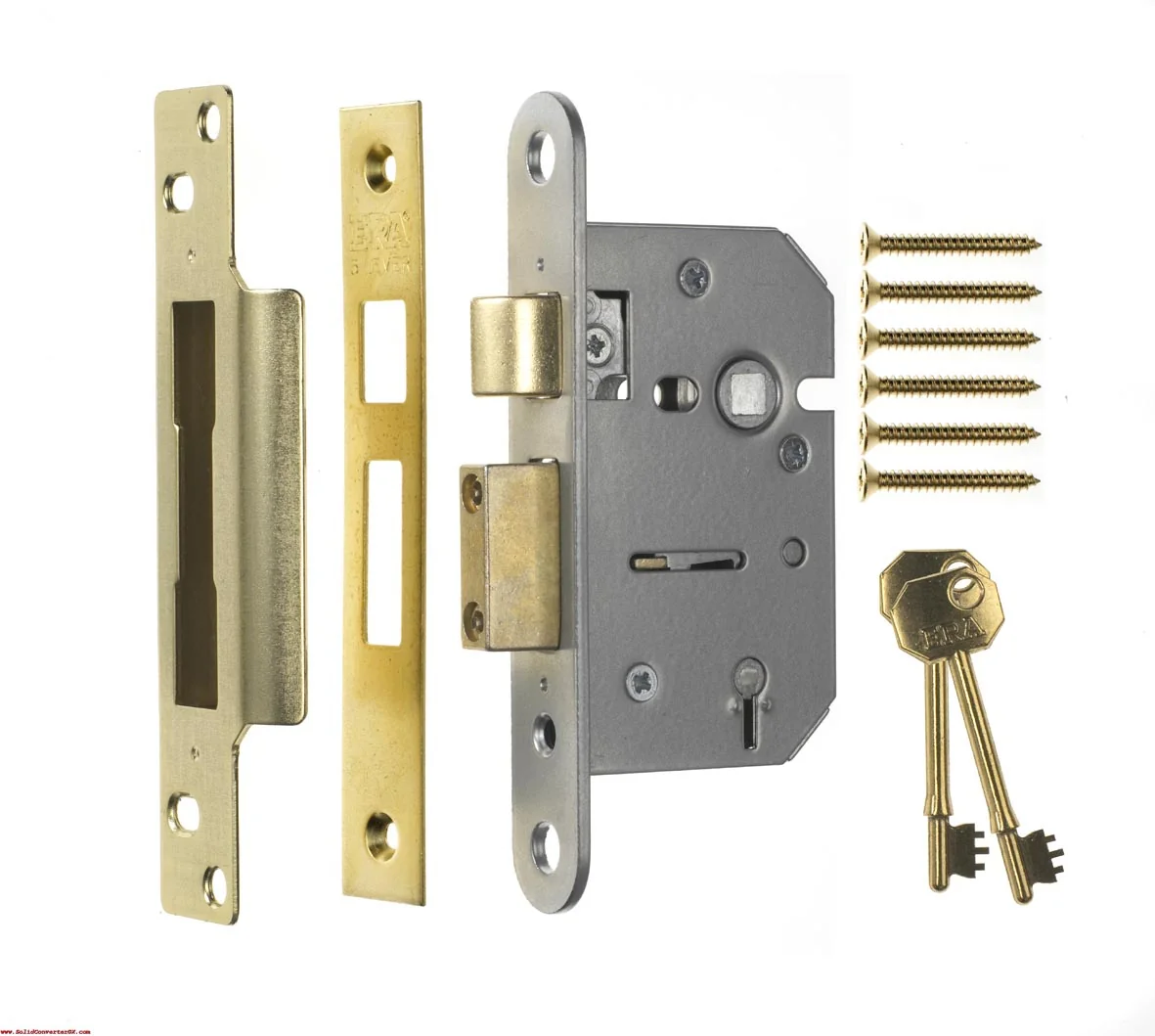 ERA Sashlock 3 Brass 5 Lever 302-32