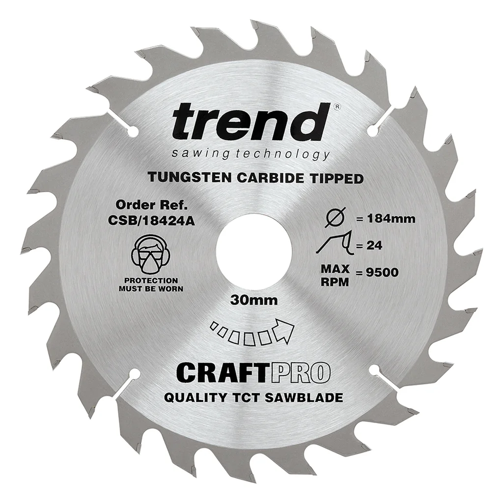 Trend Wood Circular Saw Blade 184mm x 30mm x 24T