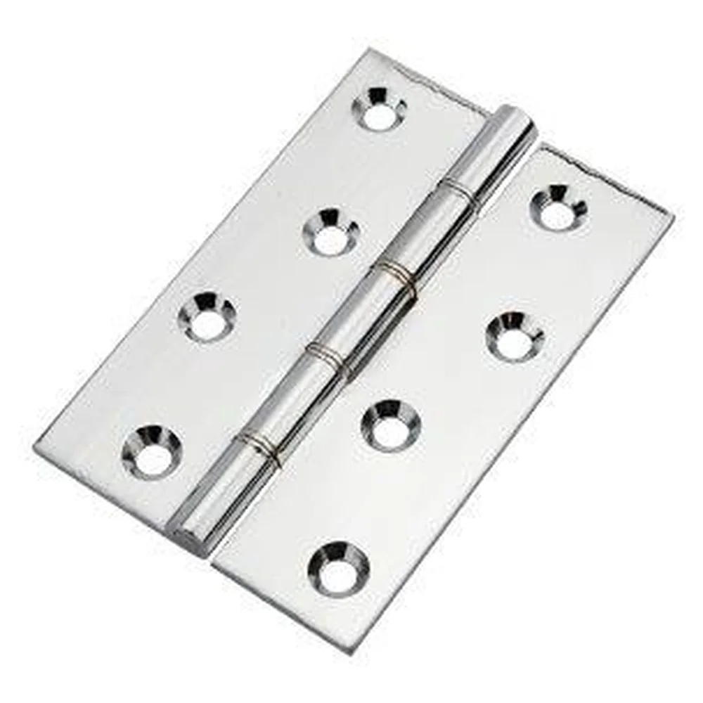 Eclipse 14862 Phosphorus Hinge Polished Chrome 76 x 51 x 3mm 2 Pack
