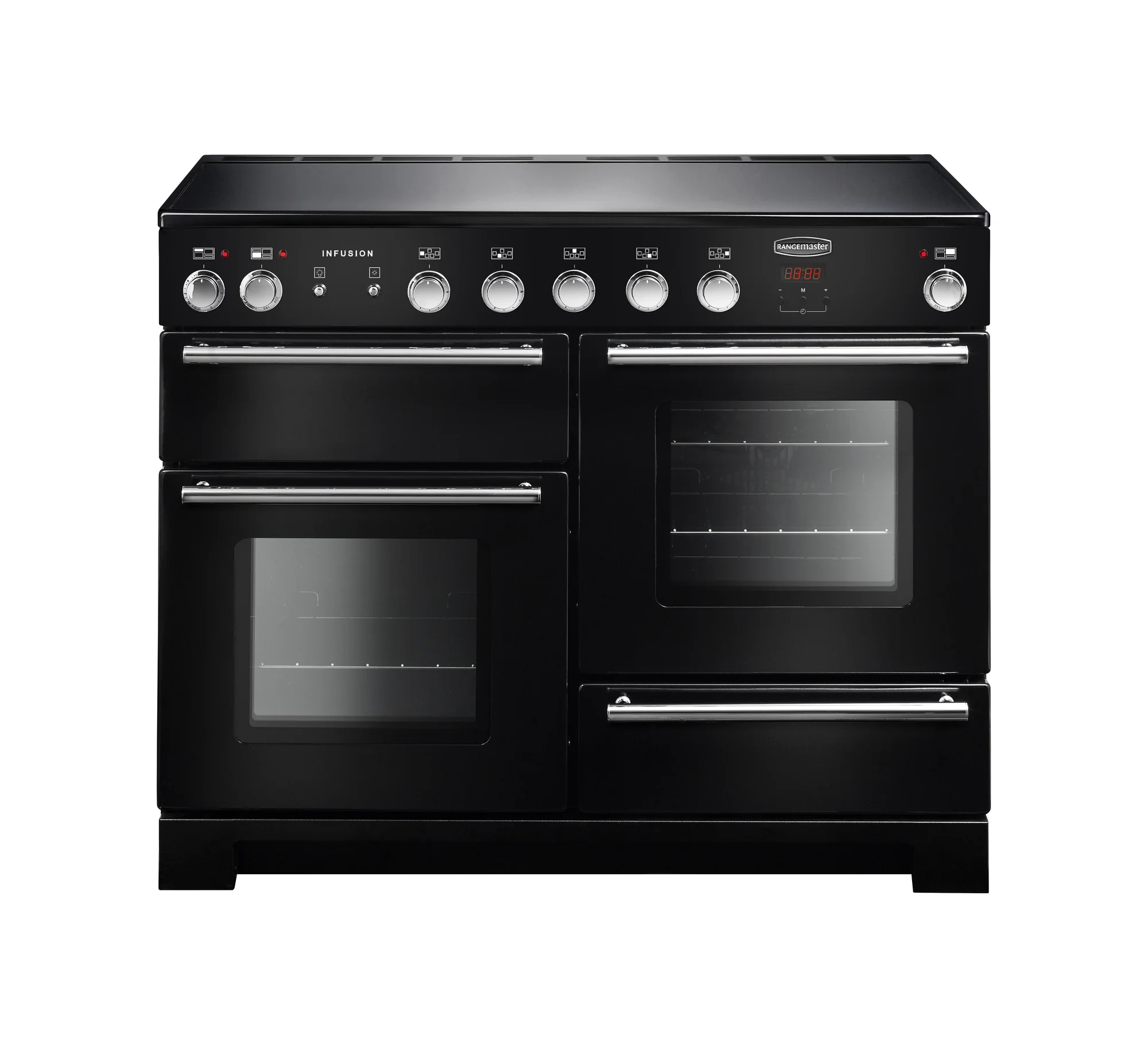 Rangemaster Infusion Induction Range Cooker 110cm Black - INF110EIBL