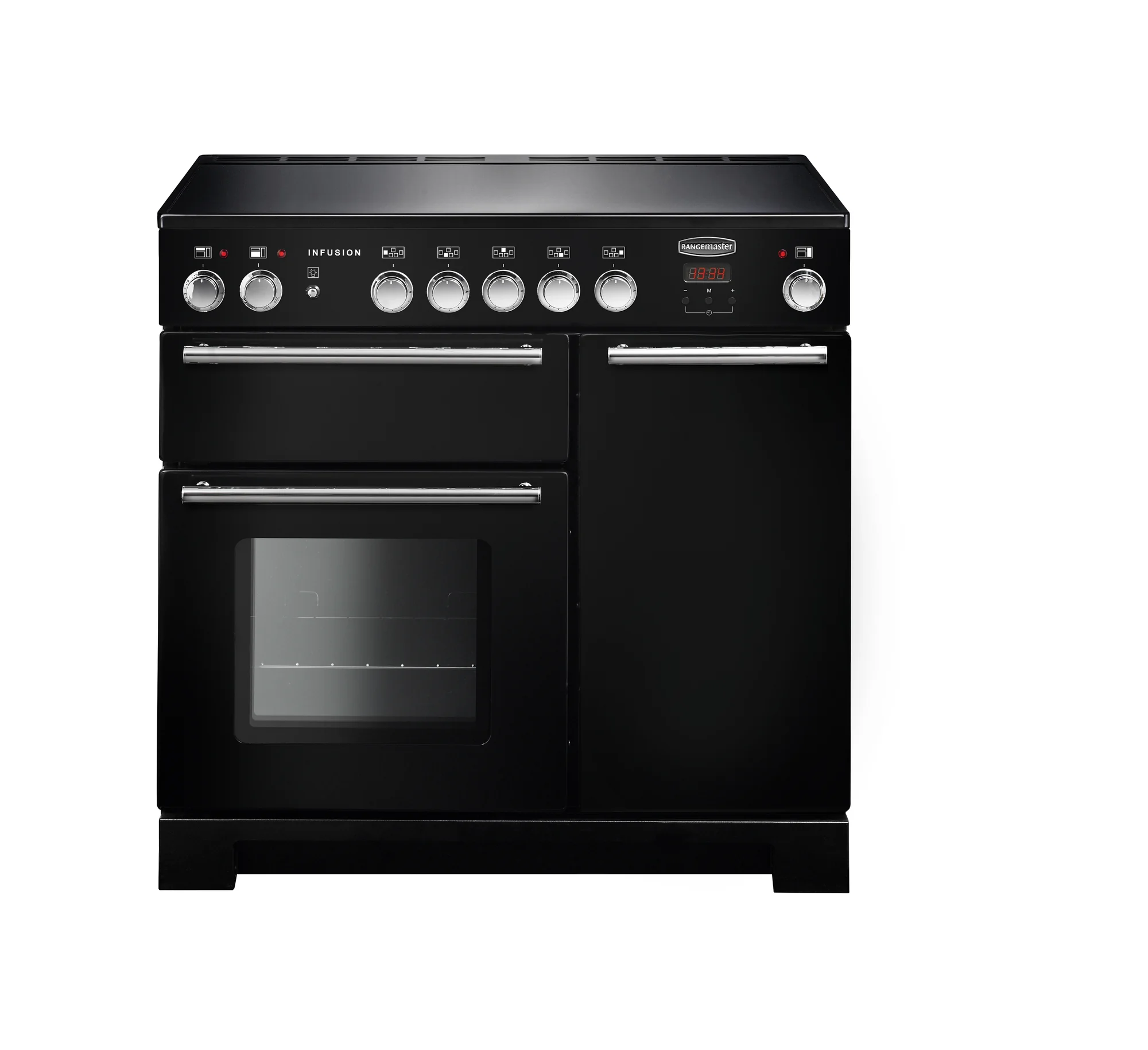 Rangemaster Infusion Induction Range Cooker 90cm Black - INF90EIBL