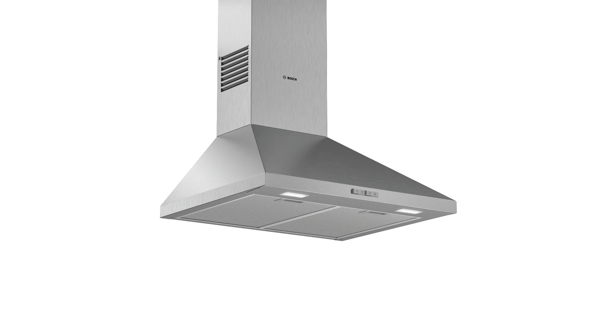 Bosch Serie 2 Pyramid Chimney Cooker Hood 60cm Stainless Steel - DWP64BC50B