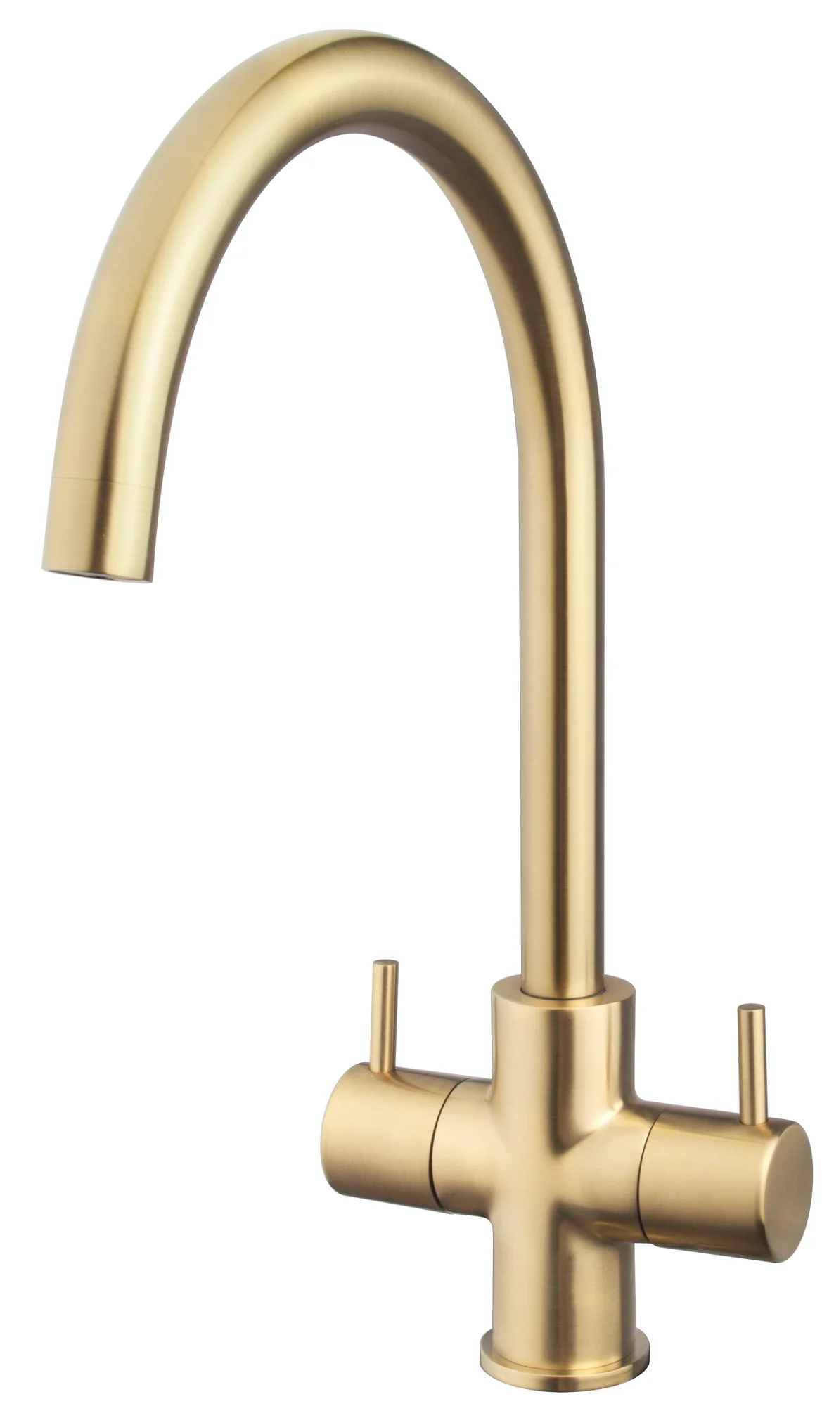 Chantilly Monoblock Sink Mixer Brushed Brass