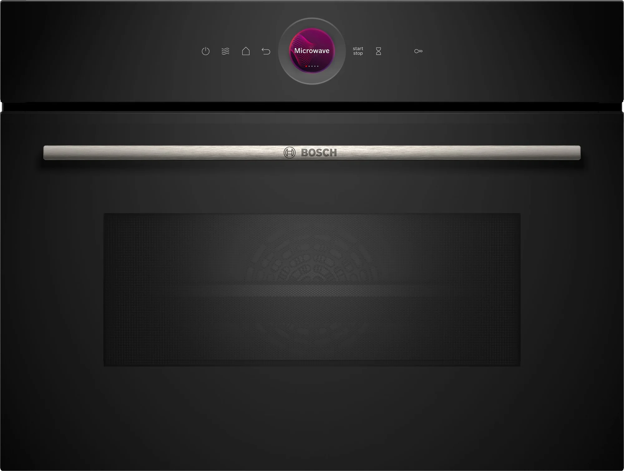 Bosch Serie 8 Compact Microwave with Grill Black 45cm - CEG732XB1B