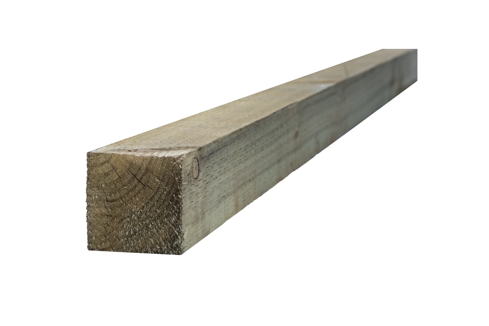 Bsw Green Treated UC4 Incised Fence Posts 100 x 100mm x 2.1m