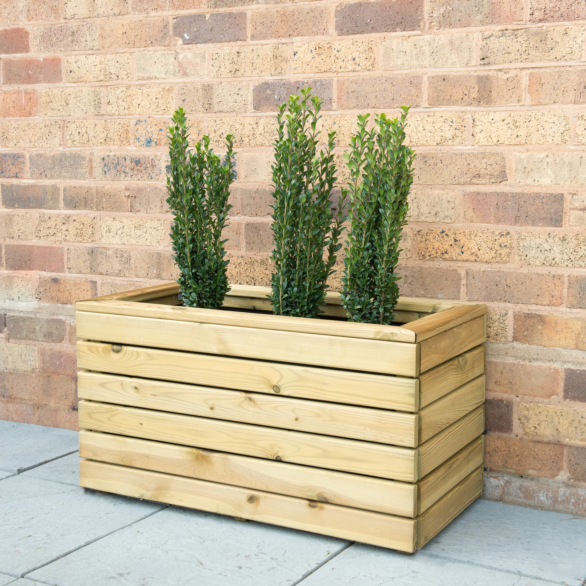 Forest Garden Linear Double Planter 80 x 40 Home Delivered
