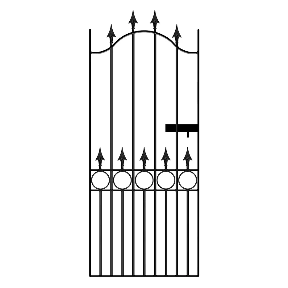 Balmoral Tall Single Metal Gate 1067mm GAP x 1905mm High Zinc & Powder BAZP34