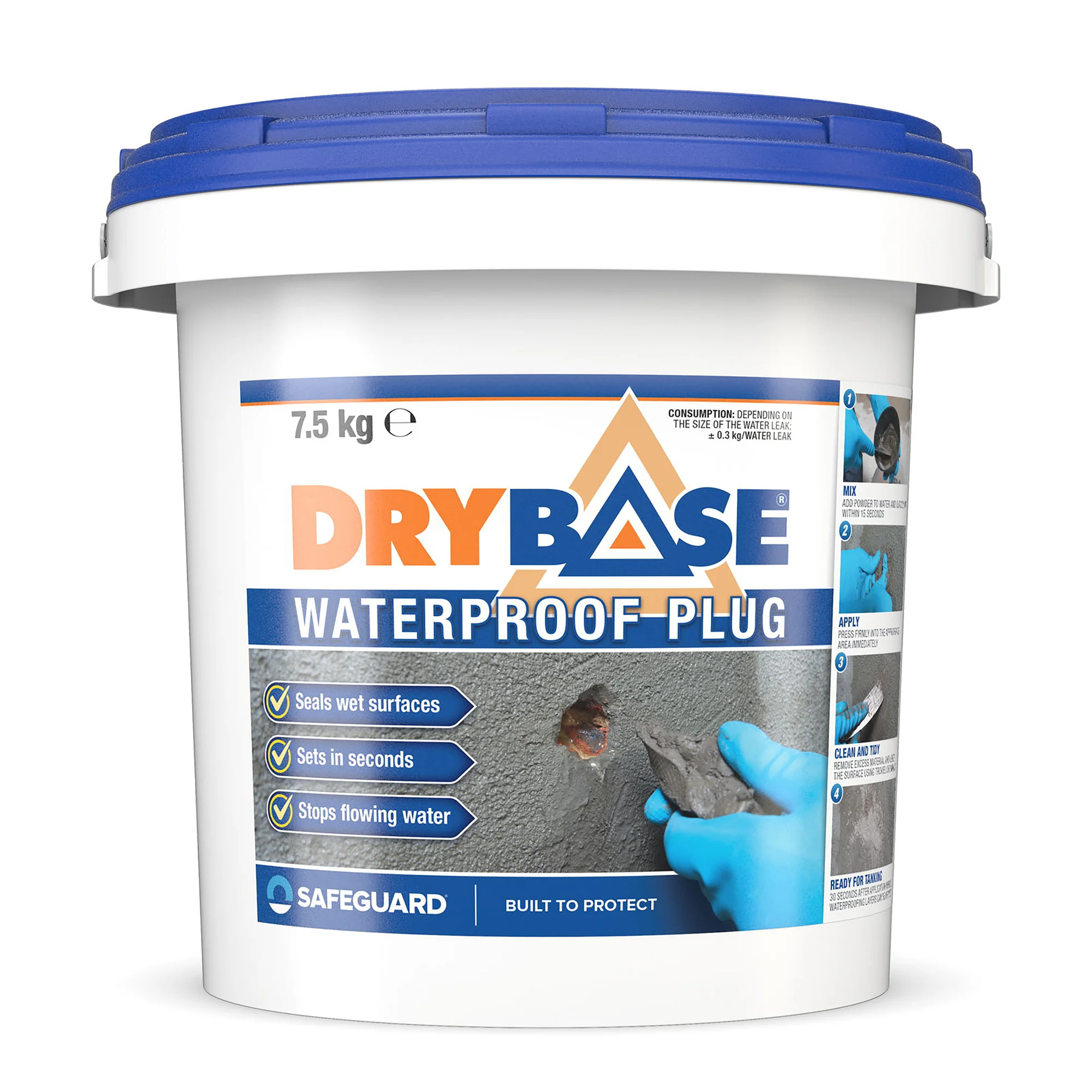 Safeguard Drybase Waterproof Plugging Compound 7.5kg
