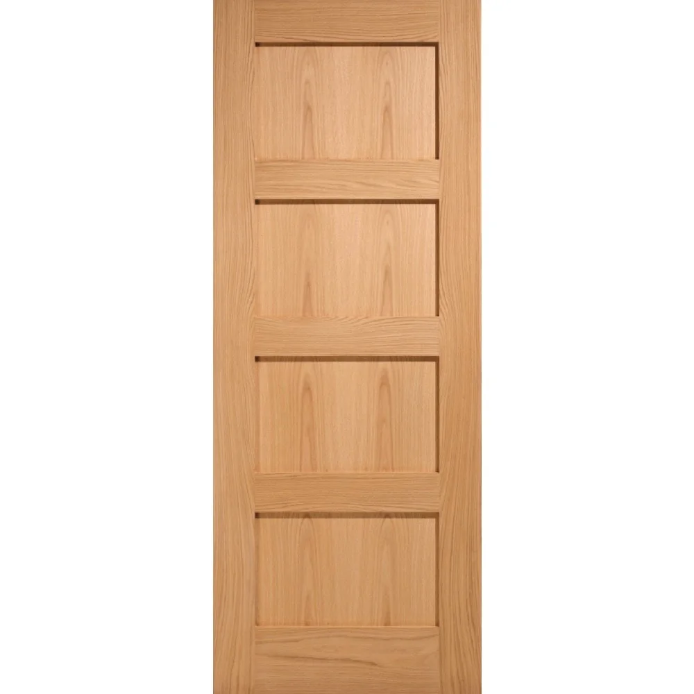 Lpd Oak Shaker 4 Panel Pre Finished Door 1981 x 838 x 35mm