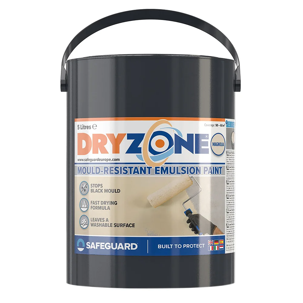 Safeguard Dryzone Anti-mould Emulsion Paint 5L Magnolia