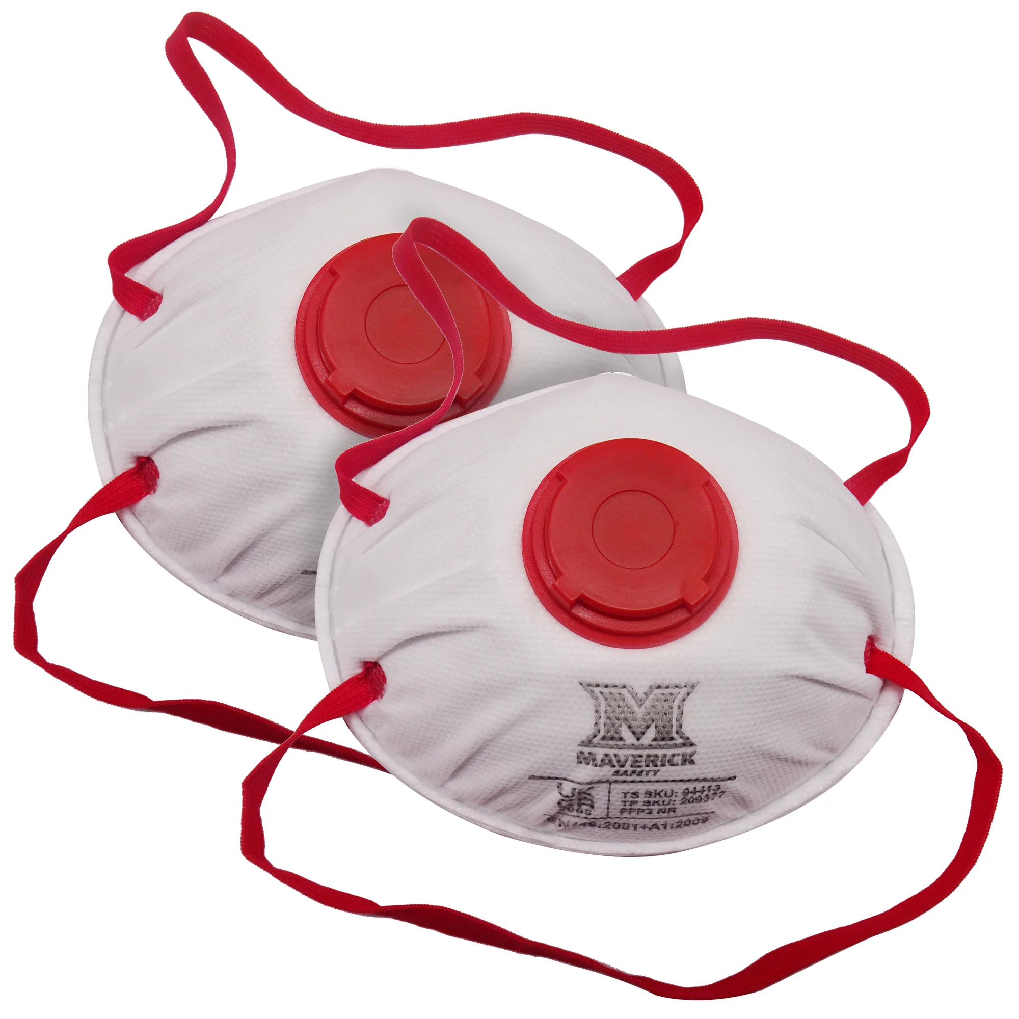 Maverick FFP3 Moulded Valved Disposable Face Mask Pack Of 2
