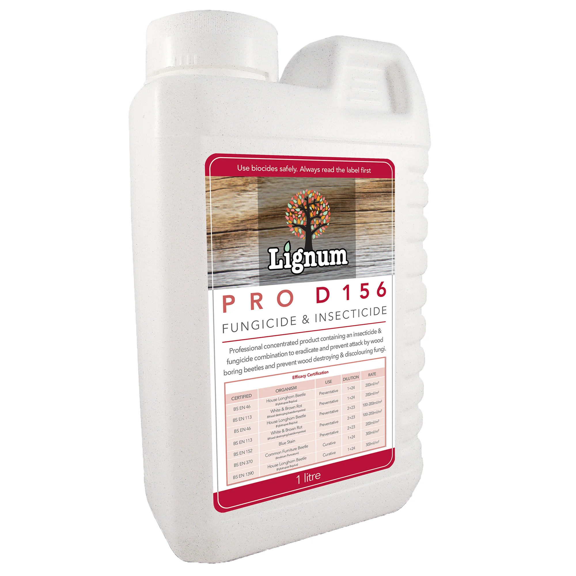 Wykamol Lignum Pro D156 Fungicide & Insecticide 1 Litre Concentrate