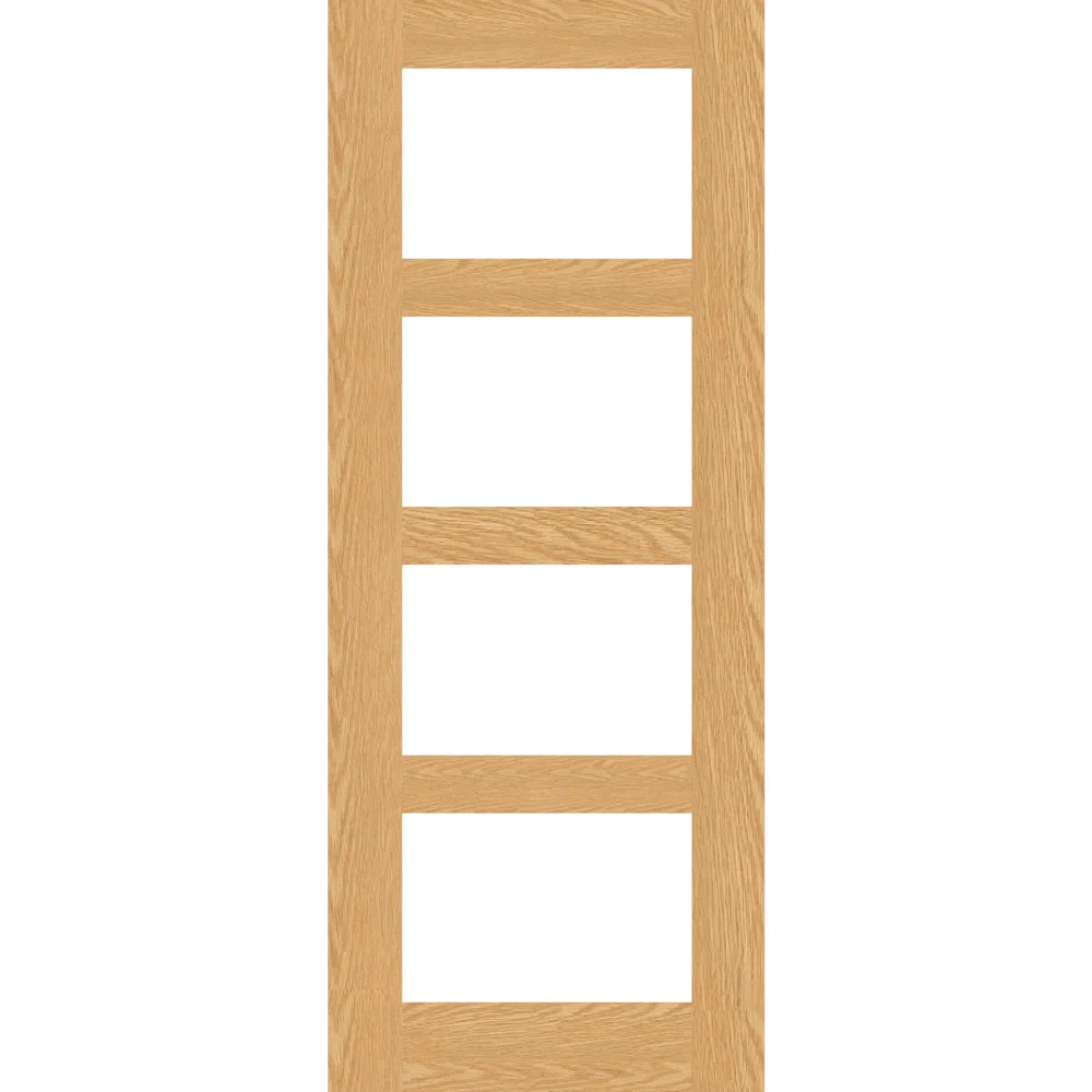 Shaker 4P Unfinished Oak Glazed 1981 x 762 x 35