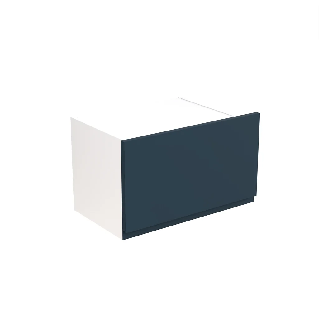 Flatpack 500 Bridging Wall Kitchen Cabinet J-Pull Shaker Ultra Matt Indigo Blue