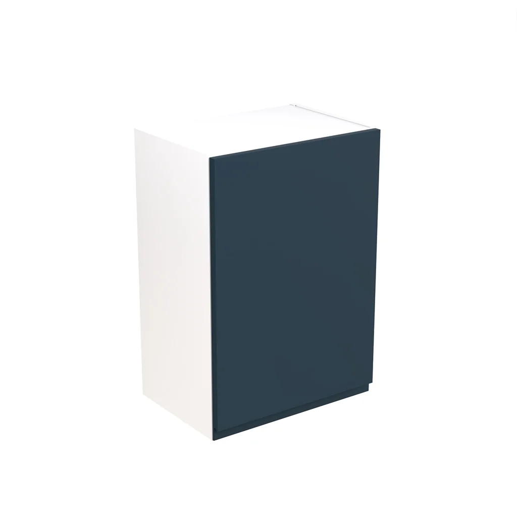 Flatpack 500 Wall Kitchen Cabinet J-Pull Shaker Ultra Matt Indigo Blue