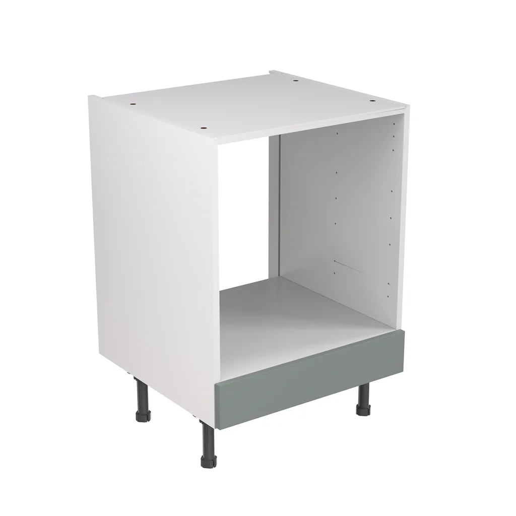 Flatpack 600 Oven Base Kitchen Cabinet Shaker Ultra Matt Sage Green