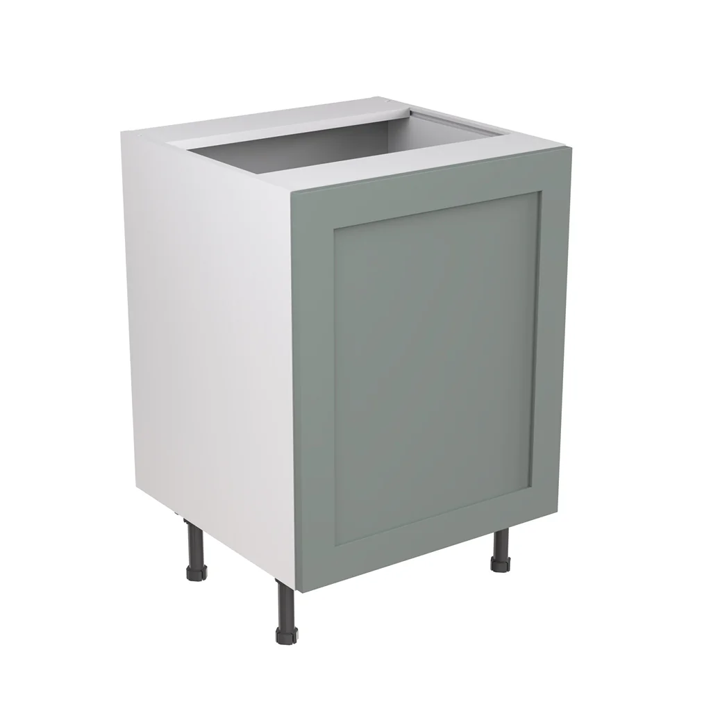 Flatpack 600 Sink/Hob Cabinet Shaker Ultra Matt Sage Green