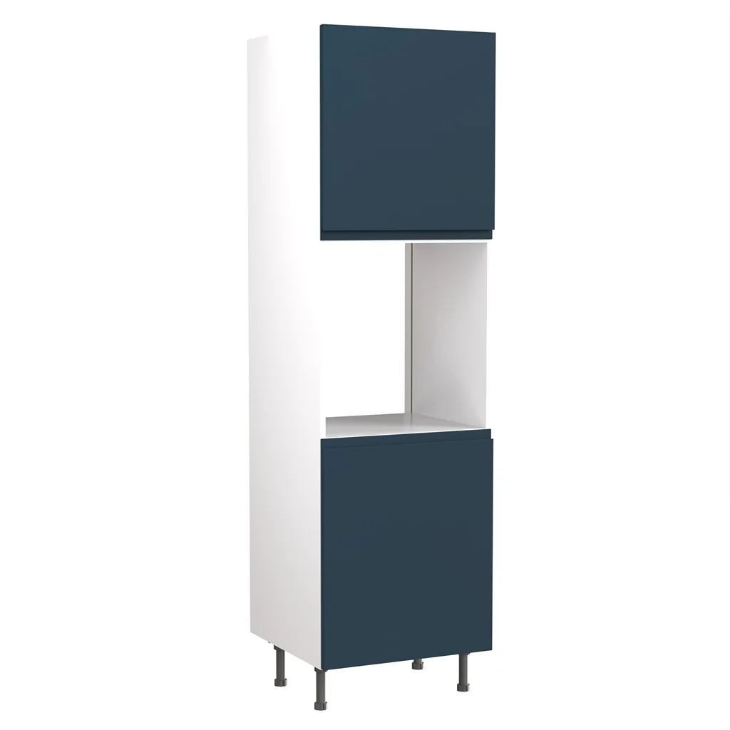 Flatpack Single Oven Housing J-Pull Shaker Ultra Matt Indigo Blue