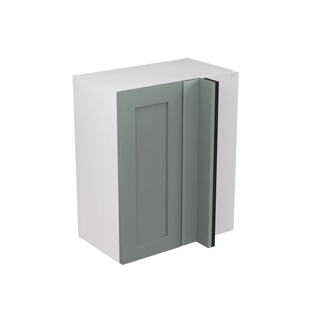 Flatpack 600 Blind Corner Wall Kitchen Cabinet Shaker Ultra Matt Sage Green
