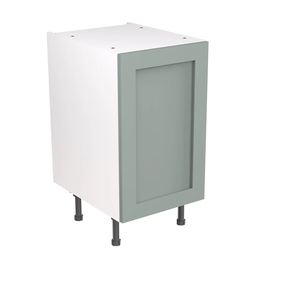 Flatpack 450 Base Kitchen Cabinet Shaker Ultra Matt Sage Green