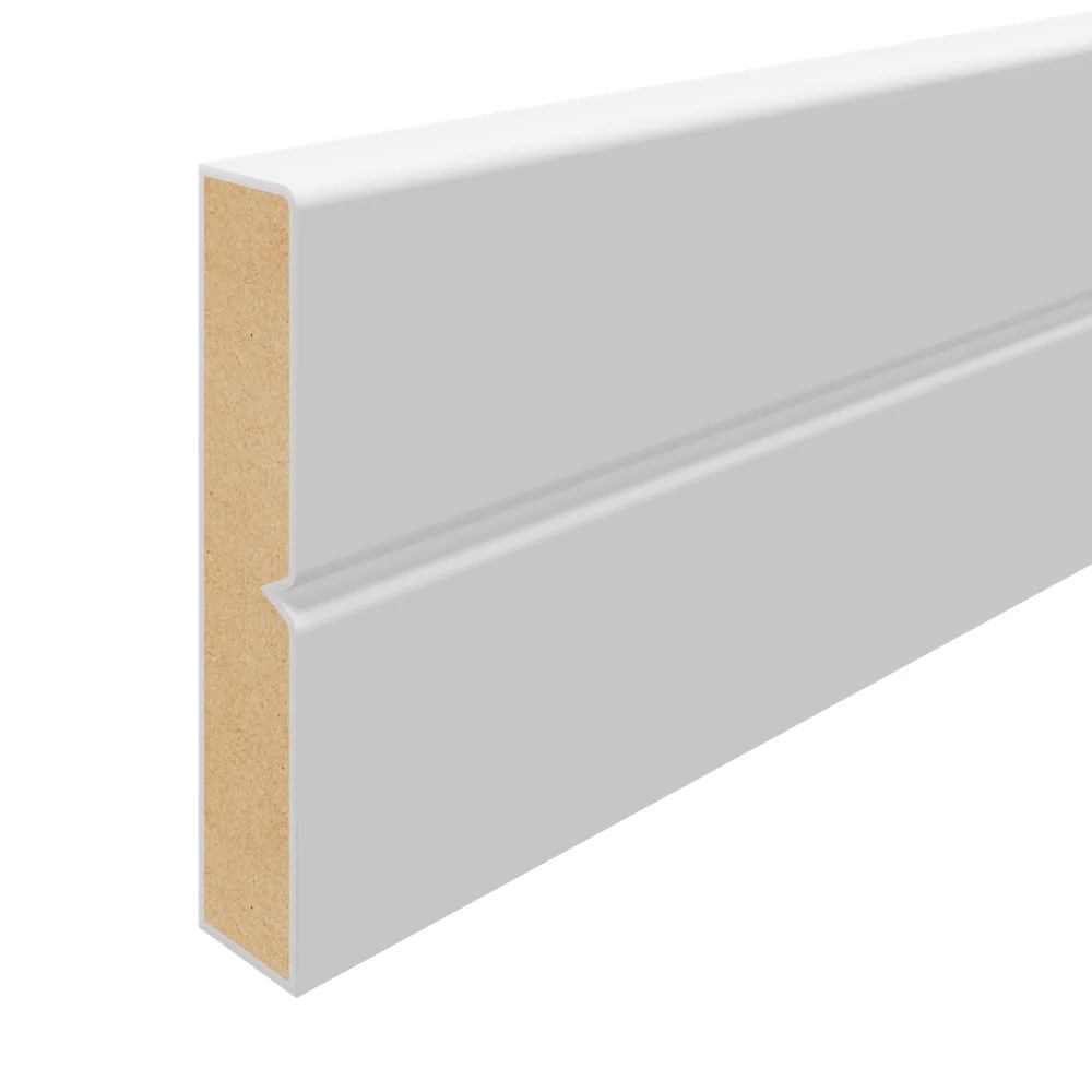 Staircraft MDF Painted Round One Edge V-GROOVE Architrave 14.5 x 69 x 4.4m