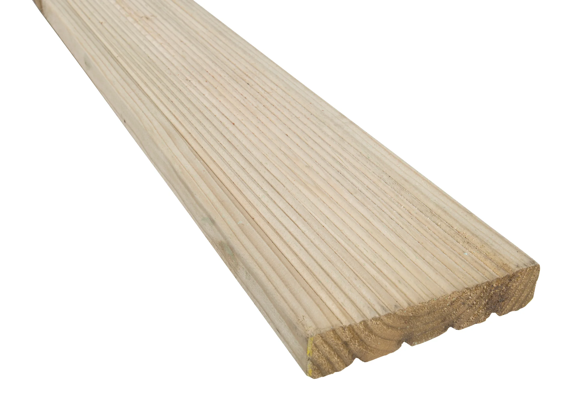 Pressure Treated Timber Decking Board 29mm x 124mm x 3.6m (Finished Size 26mm x 120 mm x 3.6m)