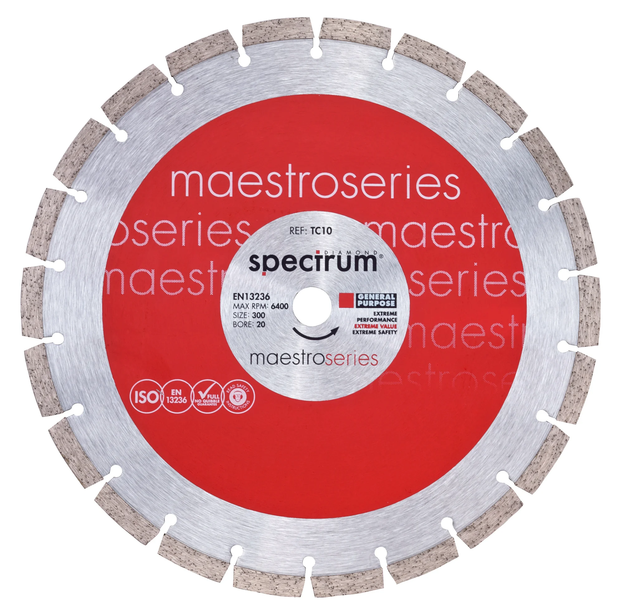 Spectrum General Purpose Segmented Diamond Blade TC10 300mm