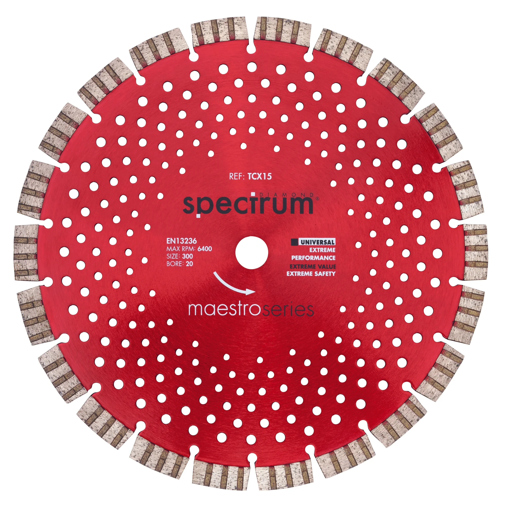 Spectrum Universal TURBO-SEGMENTED Diamond Blade Tc x 15 115mm
