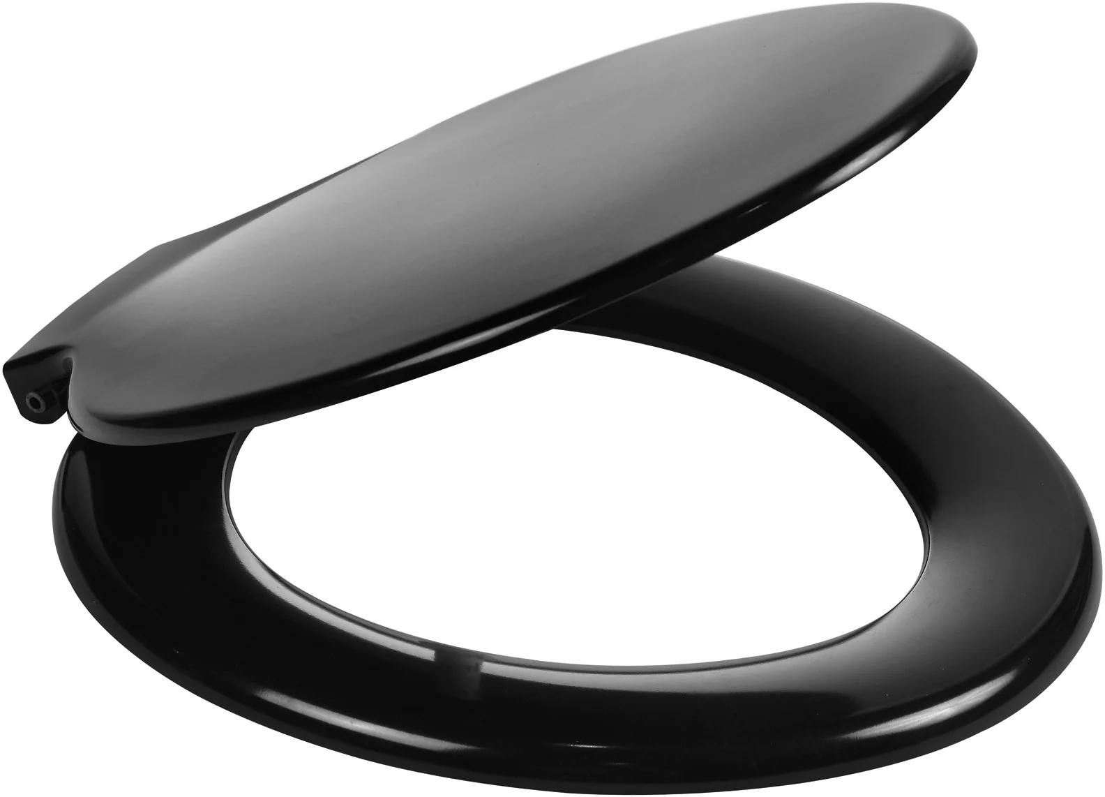 Cme Celmac Toilet Seat & Cover Black Calypso SCA21BL
