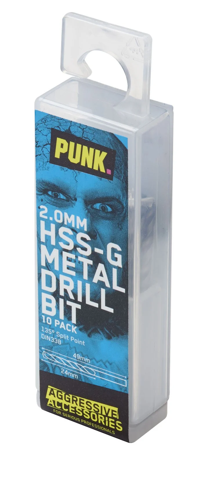 Punk 2.0mm HSS-g Drill Bit Pack 10