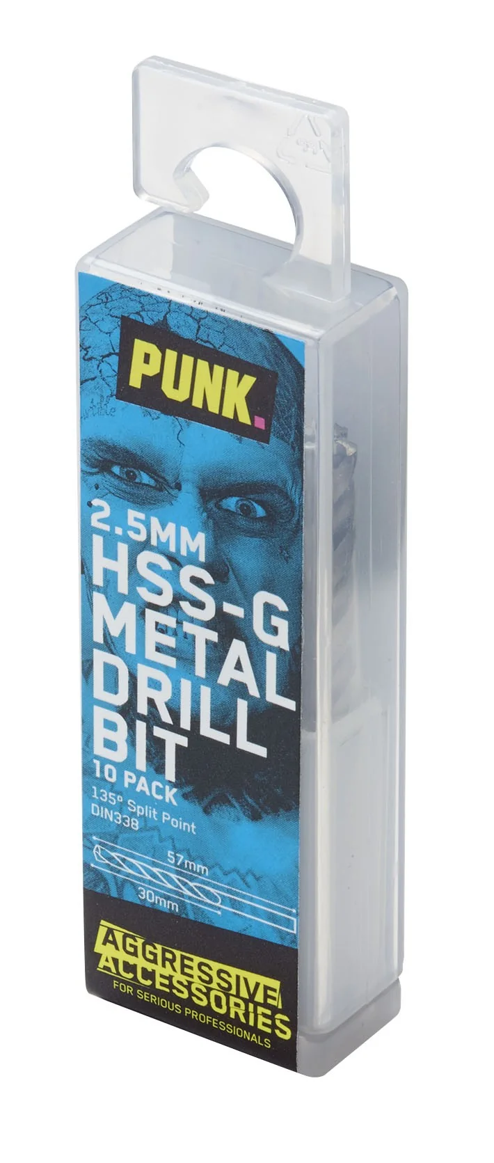 Punk 2.5mm HSS-g Drill Bit Pack 10