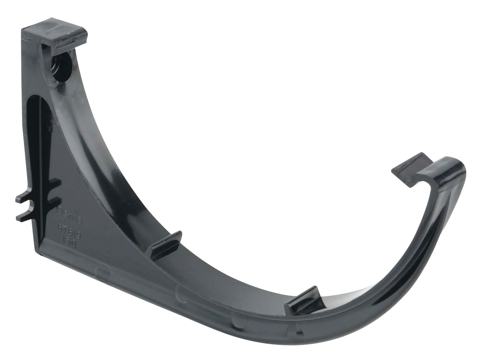 Wavin Osma RoofLine gutter support bracket 150mm black 6T619B