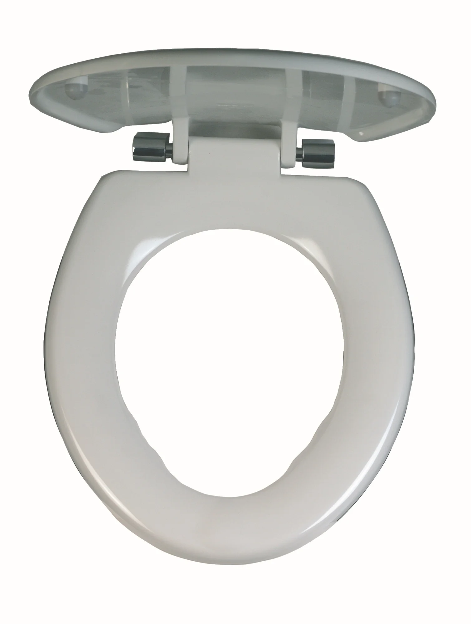 Twyford Avalon Toilet Seat & Cover Chrome Plated Hinge 25mm AV7840WH
