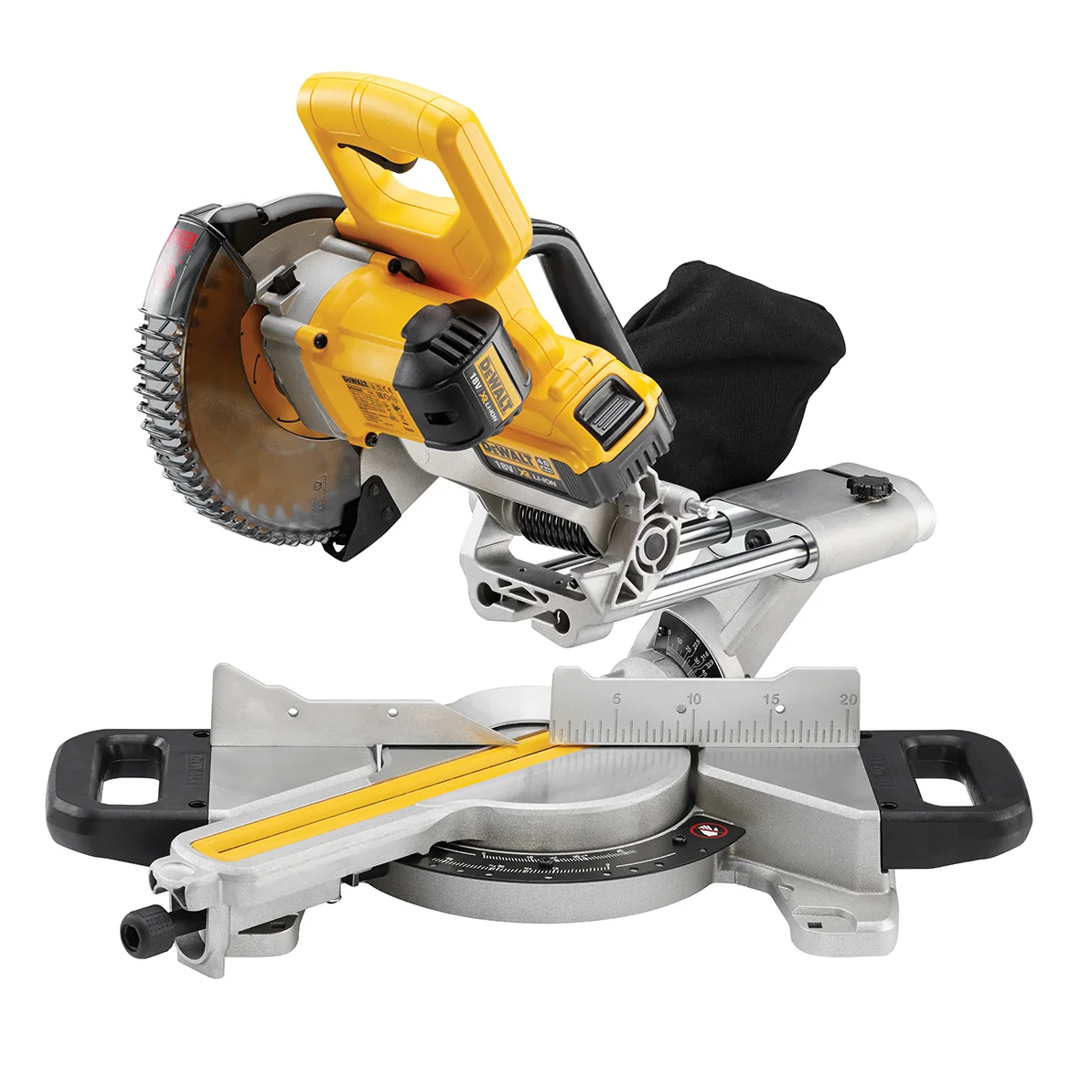 DeWalt 18V Cordless 184mm Mitre Saw 2 X 4Ah Li-Ion Batteries DCS365M2-GB