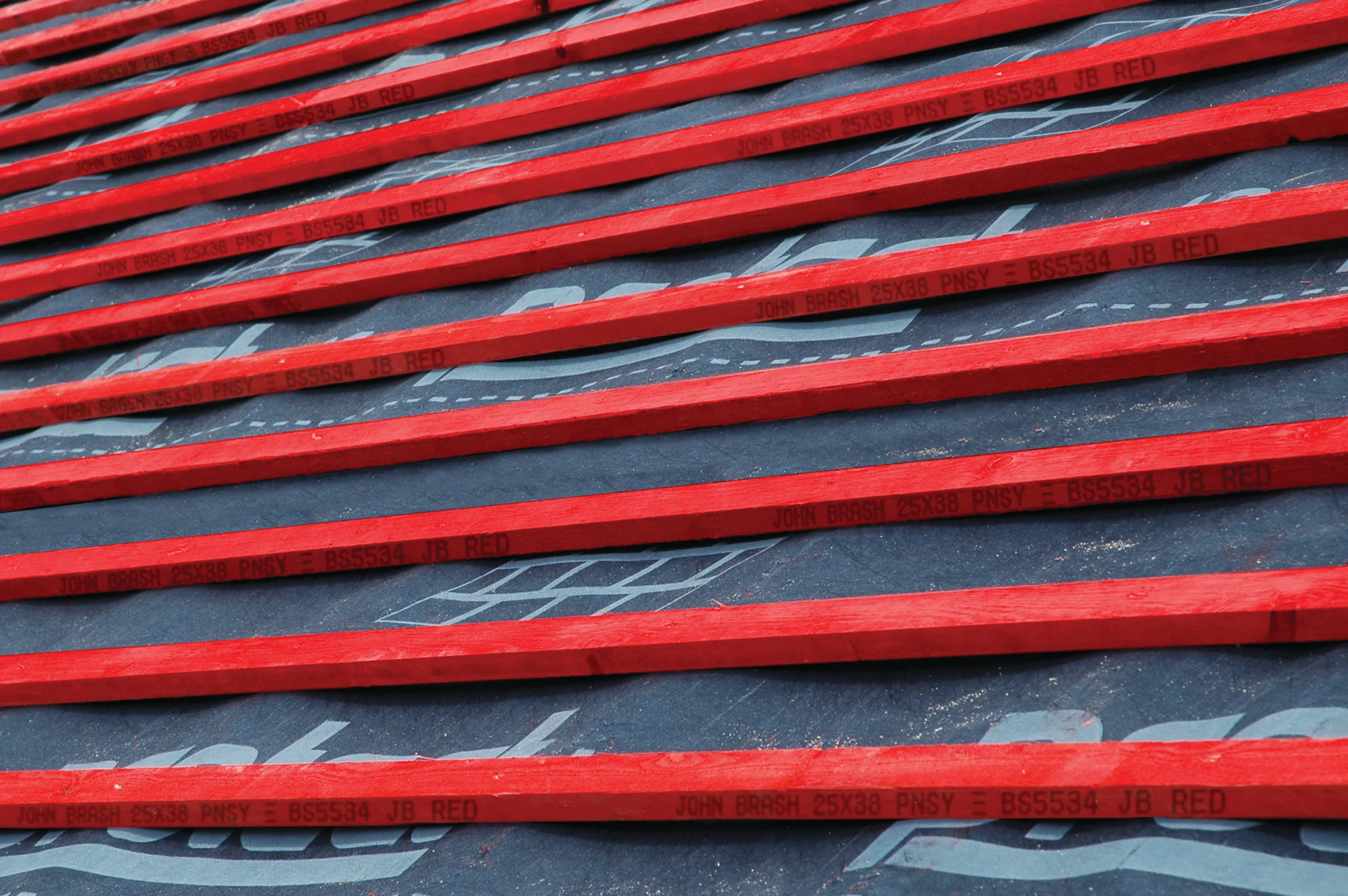 John Brash BS5534 Red Graded Treated Timber Roofing Batten 25mm x 50mm x 4.5m