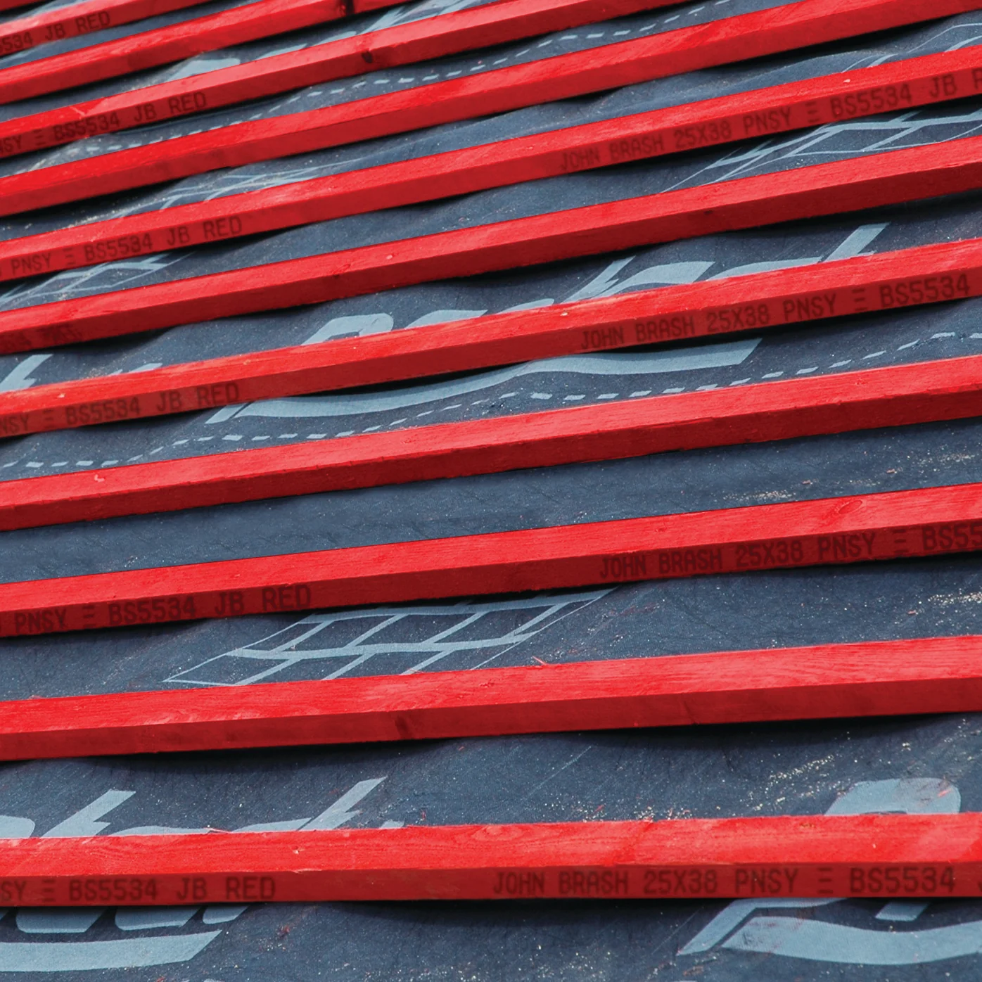 John Brash BS5534 Red Graded Treated Timber Roofing Batten 25mm x 50mm x 5.4m