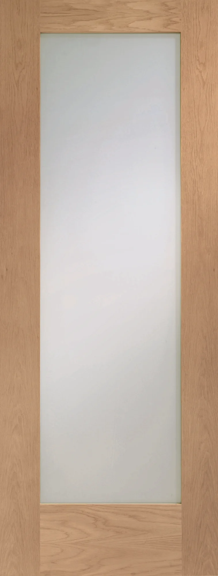 Hardwood Oak Shaker Pattern 10 Clear Glazed Internal Door