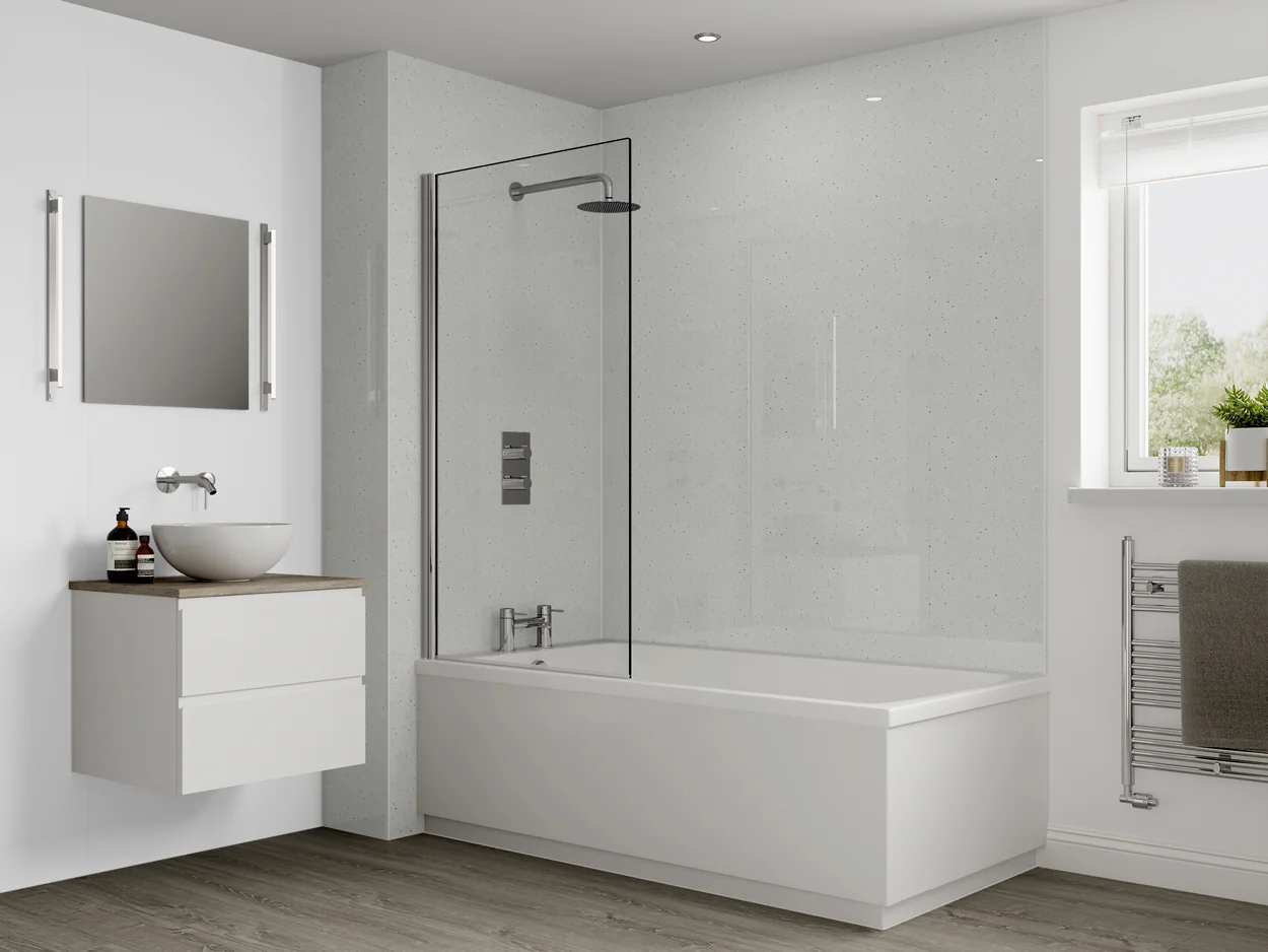 Multipanel Classic Bathroom Wall Panel Hydrolock 2400 x 1200mm White Snow 3308