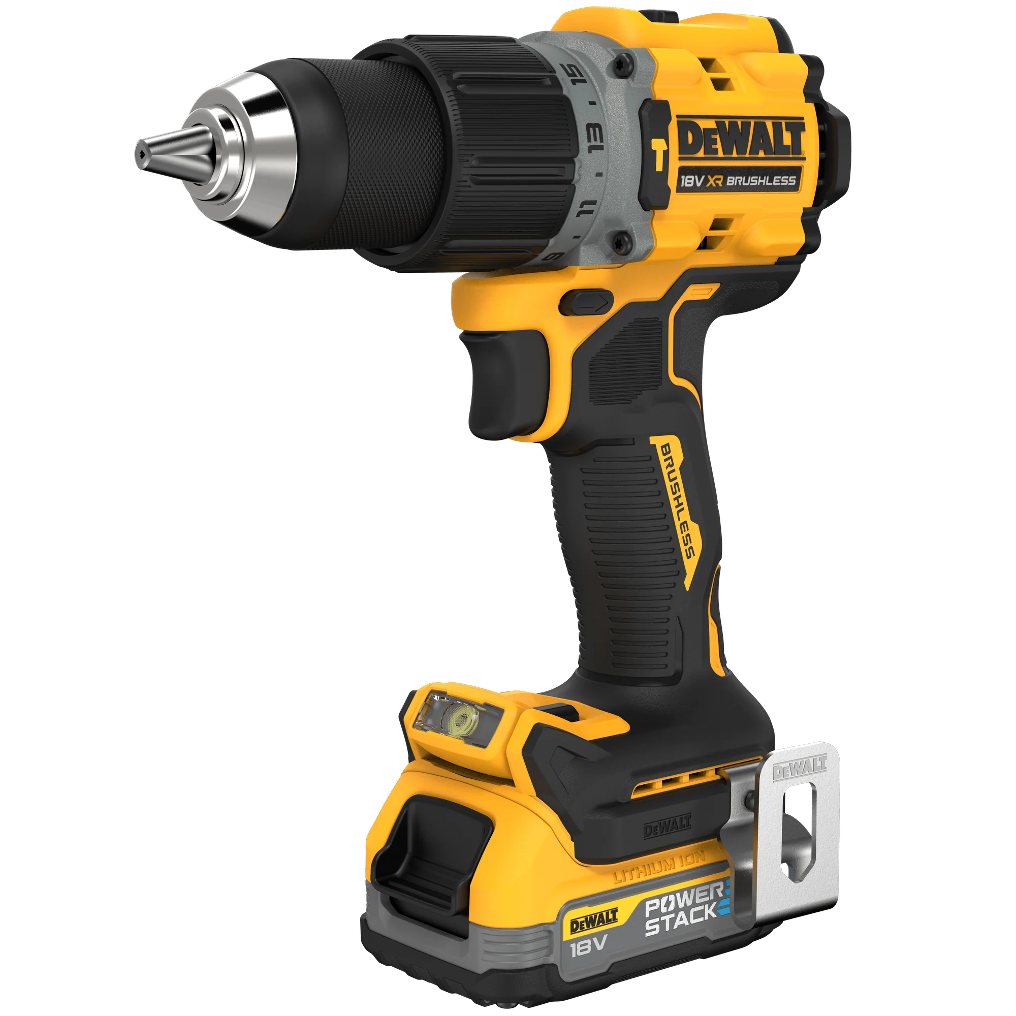 DeWalt DCD805E2T-GB 18V XR G3 Hammer Drill Driver Kit 2x Compact Powerstack Batteries